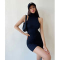 Women's Pure Desire Narrow Shoulder Figure Stretch Arm Covering Hot Sexy Shorts