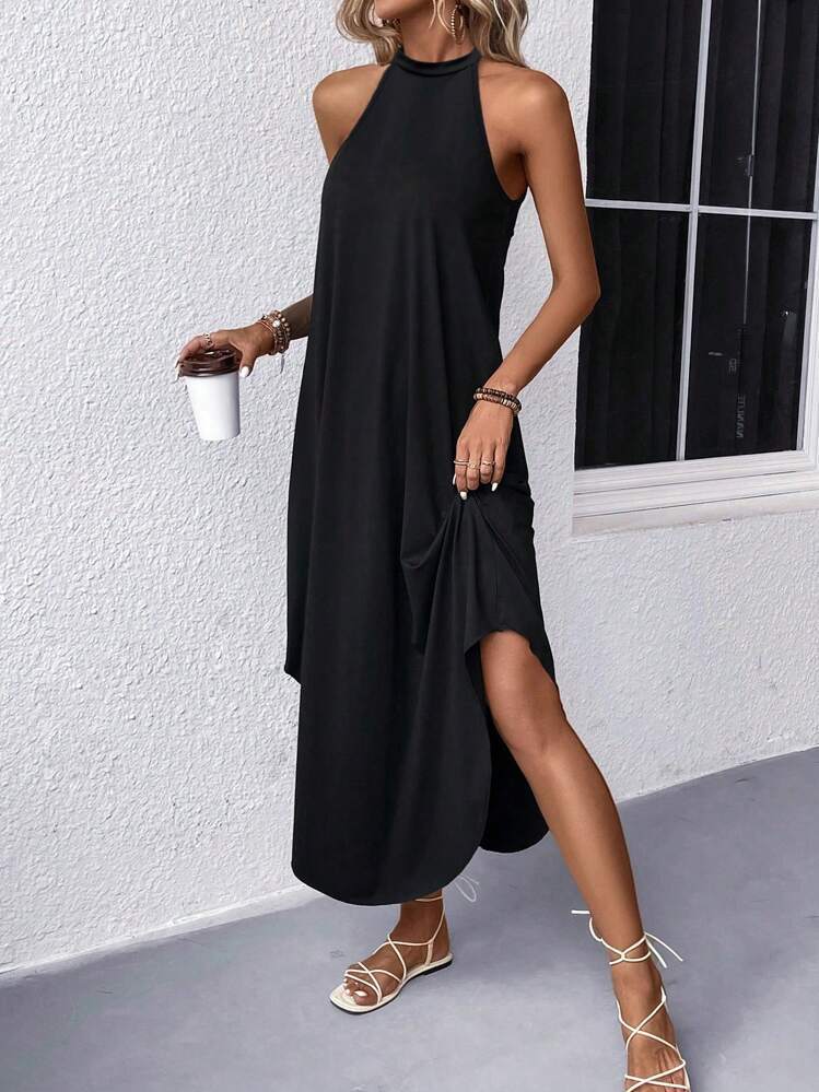 Women's Solid Color Loose Long Suspender Slimming Vests