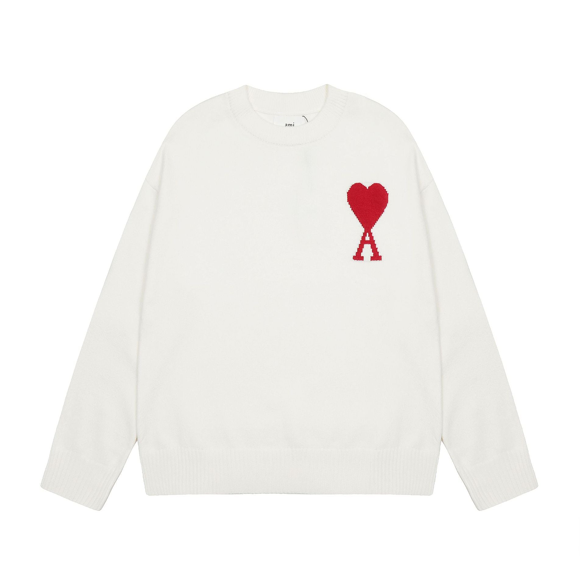 Round Neck Small Love Fashion Female Couple Loose Long Women's Sweater