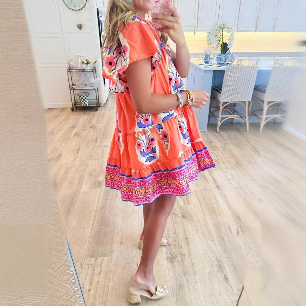 New Comfortable Trendy Summer Smocking Lace Dress