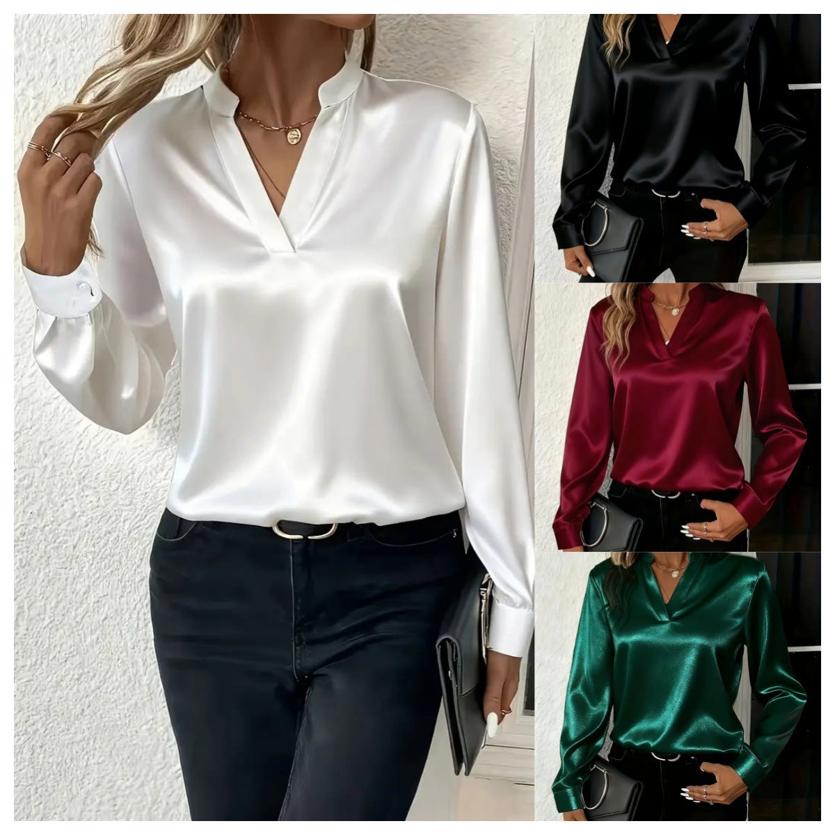Women's Simplicity Temperament Wild Loose Shirt Blouse