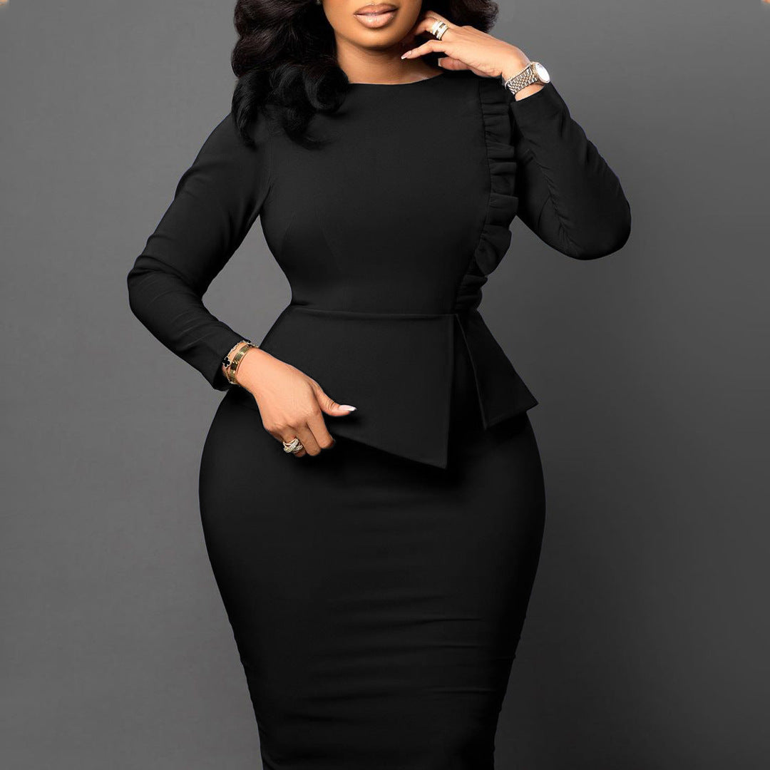 Elegant Slim Fit Pencil Fashion Hip Dress