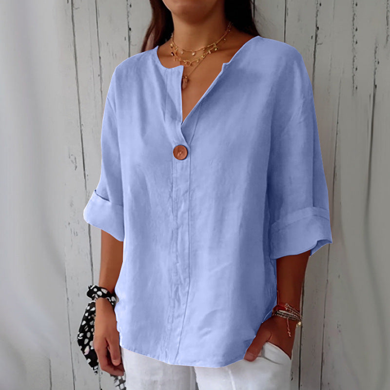 Women's Summer Loose Comfort Casual Cotton Linen Tops