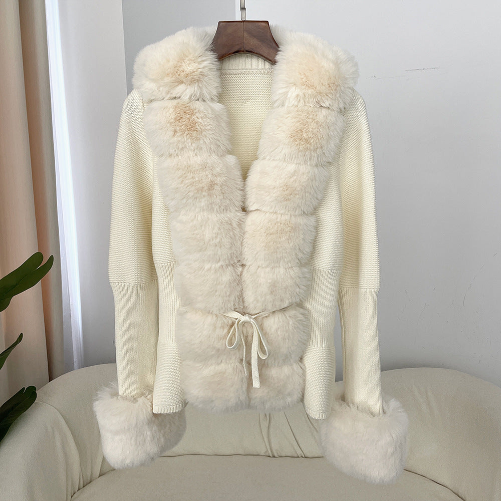Fashion Beautiful Women's Fur Imitation Fox Coats