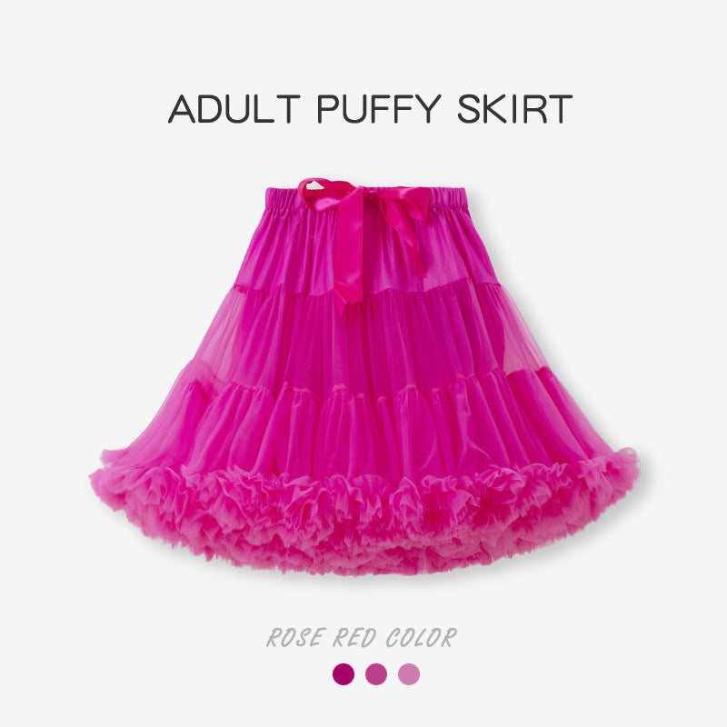 Mesh Adult Tulle Pettiskirt Spring Fashion Skirt