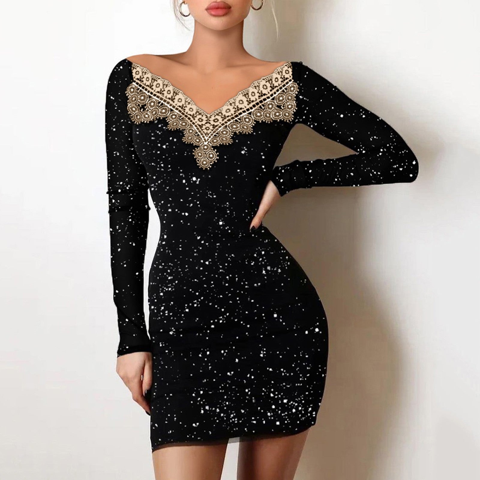 Cool Classic Women's Hot Sier Black Dress