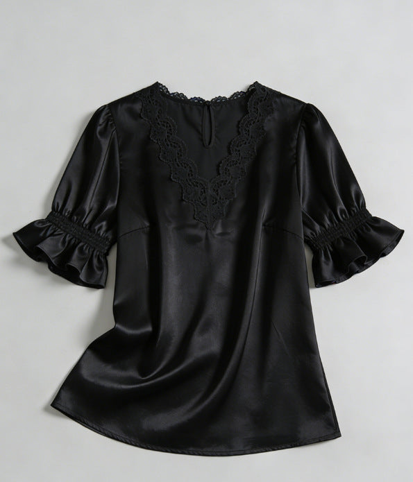 Versatile Beautiful Women's Ruffled For Shirt Blouse