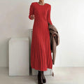 Knitted Slim Round Neck Long Inner Skirts