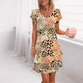 Women's Summer Sleeve Fashion Style Midi Skirts