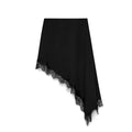 Women's Winter Fashion Simple Asymmetric Lace Skirt