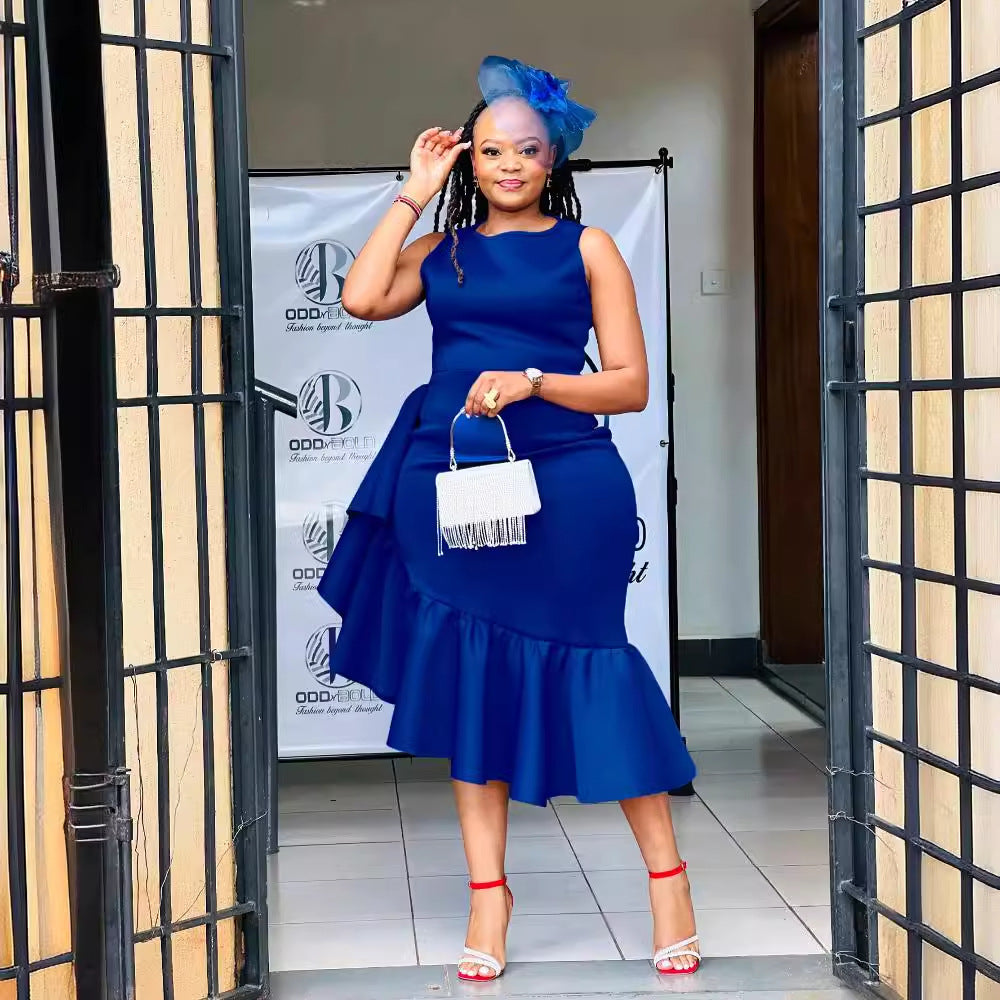 Women's Pencil With Wooden Ears Midi Skirts