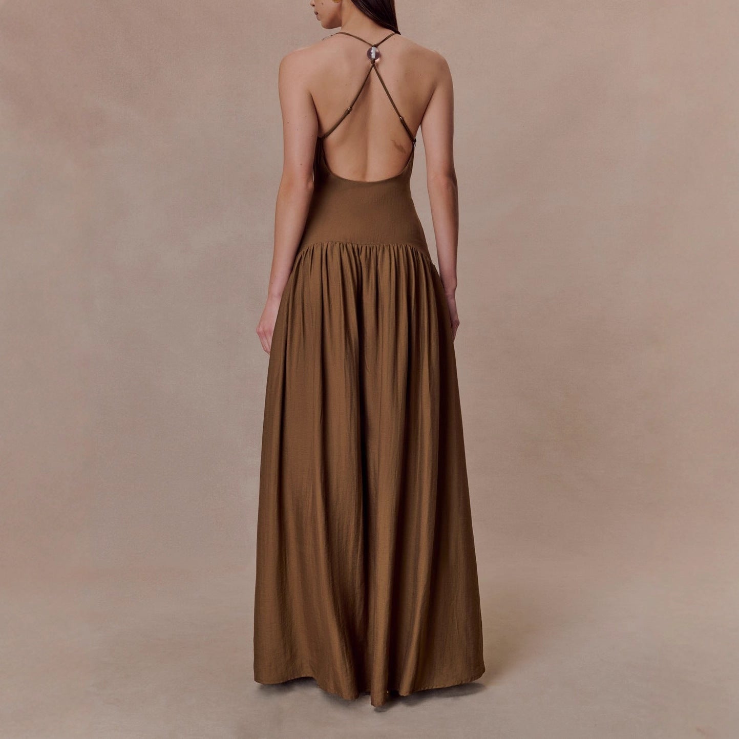 Glamorous Women's Summer Camisole Sexy Pleated Dress