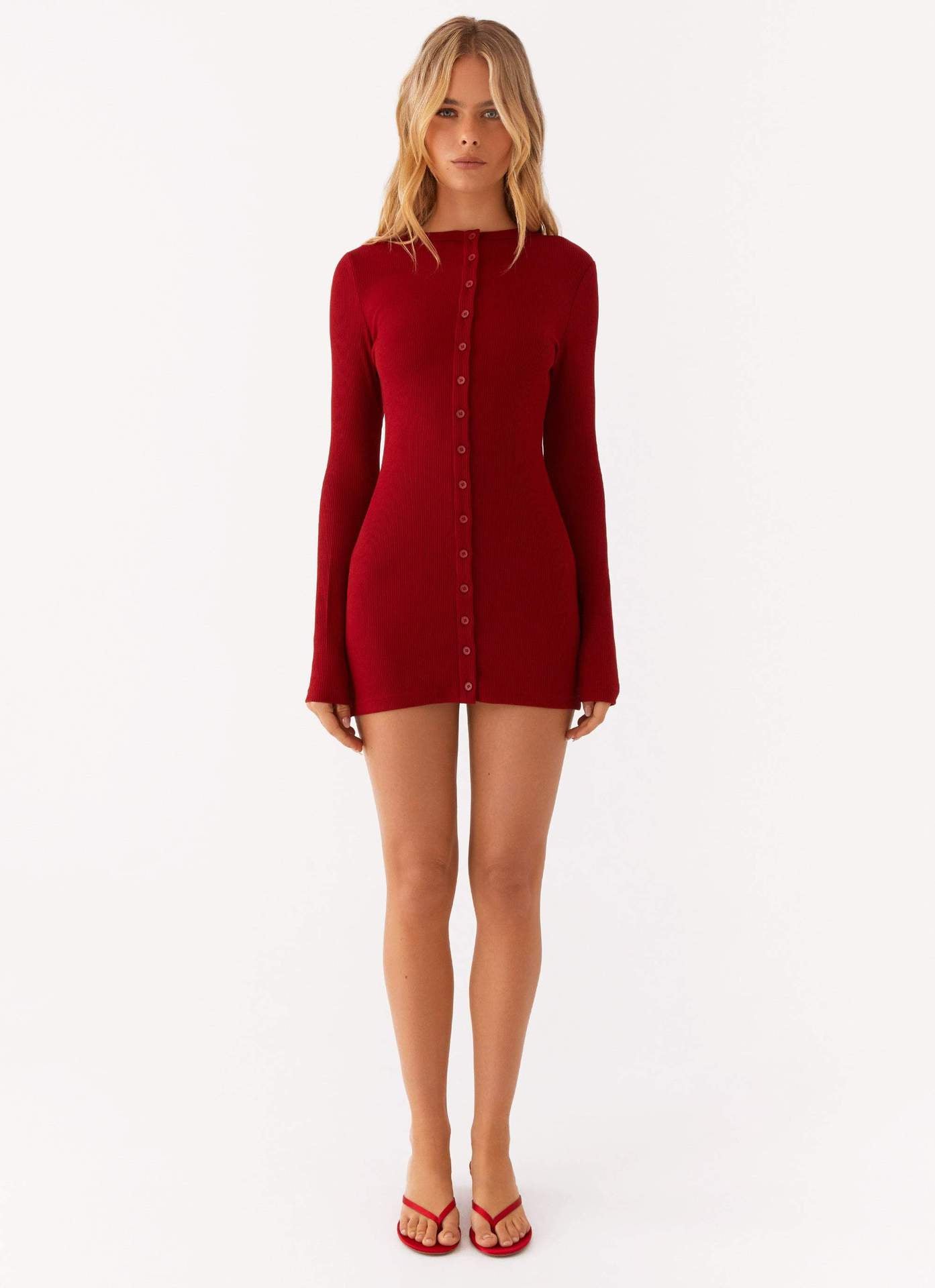 Durable Pure Color Double-breasted Knitted Base Cardigans
