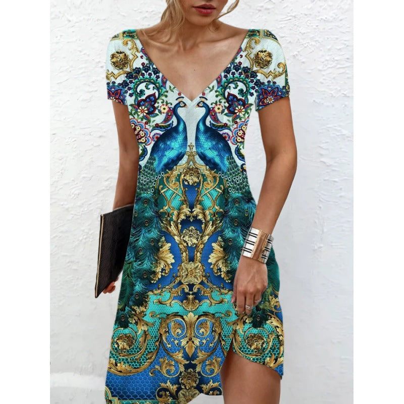 Innovative Women's Summer Casual Printed Sleeves Shorts