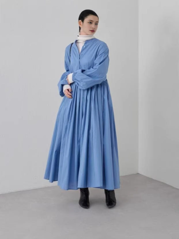 Style Korean Loose Large Pleated Swing Dress
