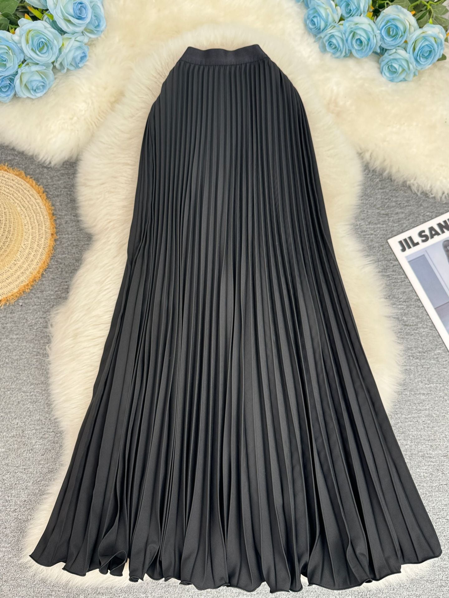 Women's Commute High Waist Slimming A- Line Midi Skirts