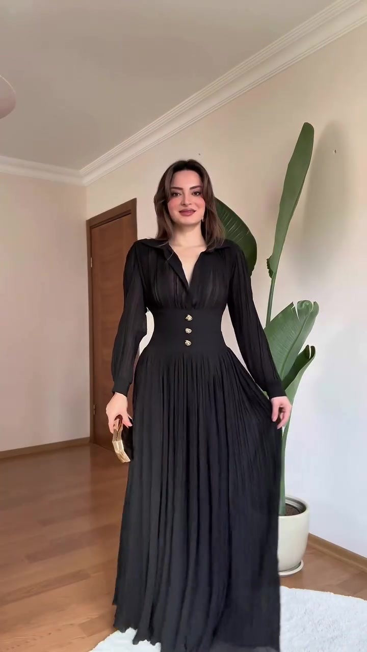 Women's Spring Noble Elegant Graceful Long Sleeves Dress