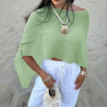 Women's Casual Vacation Versatile Shawl Woolen Summer Blouses