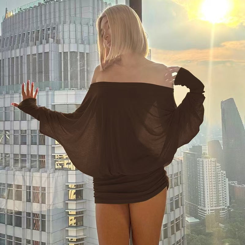 Women's Spring Sexy Pure Style Tube Pleating Skinny Dress