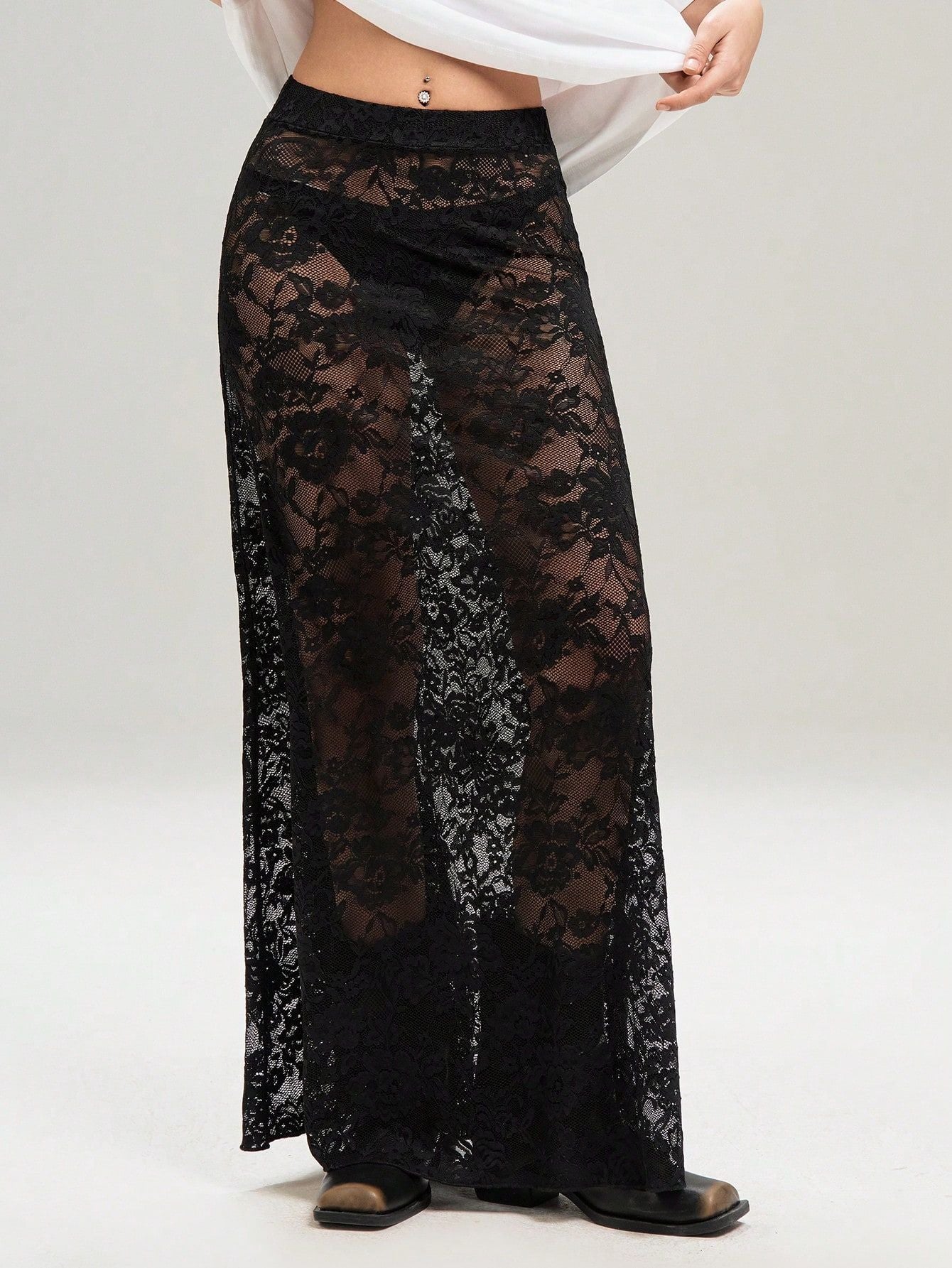 Women's Color Sheath Street Fashion High Waist Skirt