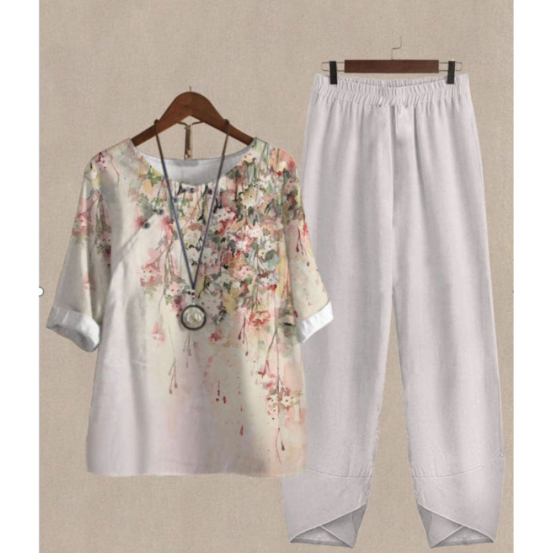 Women's Round Neck Half Sleeve Shirt Digital Women's T-shirt