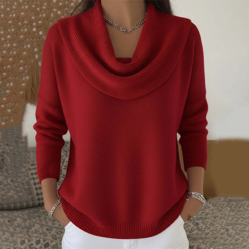 Cool Innovative Women's Solid Color Long-sleeved Sweaters