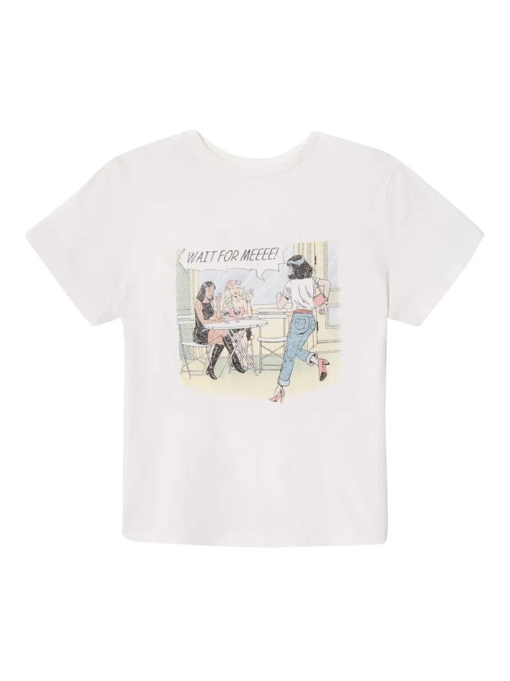 Summer Korean Style Printed Snowflake Cotton Short-sleeved Loose Round Neck Tops