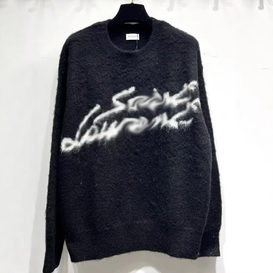Women's & Men's Round Neck Soft Material Correct Version Women's Sweater