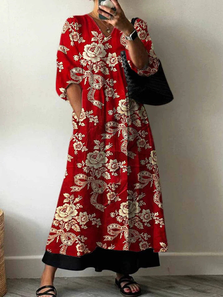 Comfortable Women's Casual Fashion Printed Mid-length Jumpsuits