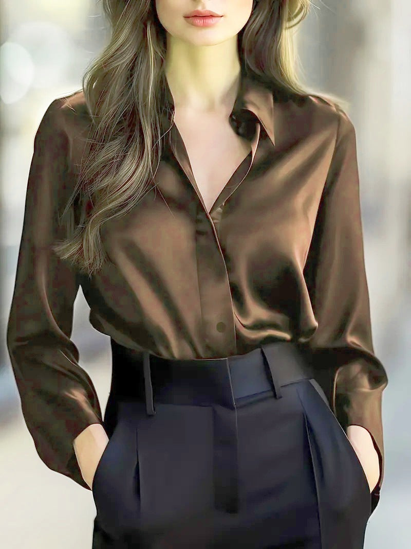 Women's Autumn Solid Color Fashion Elegant Long Clothing