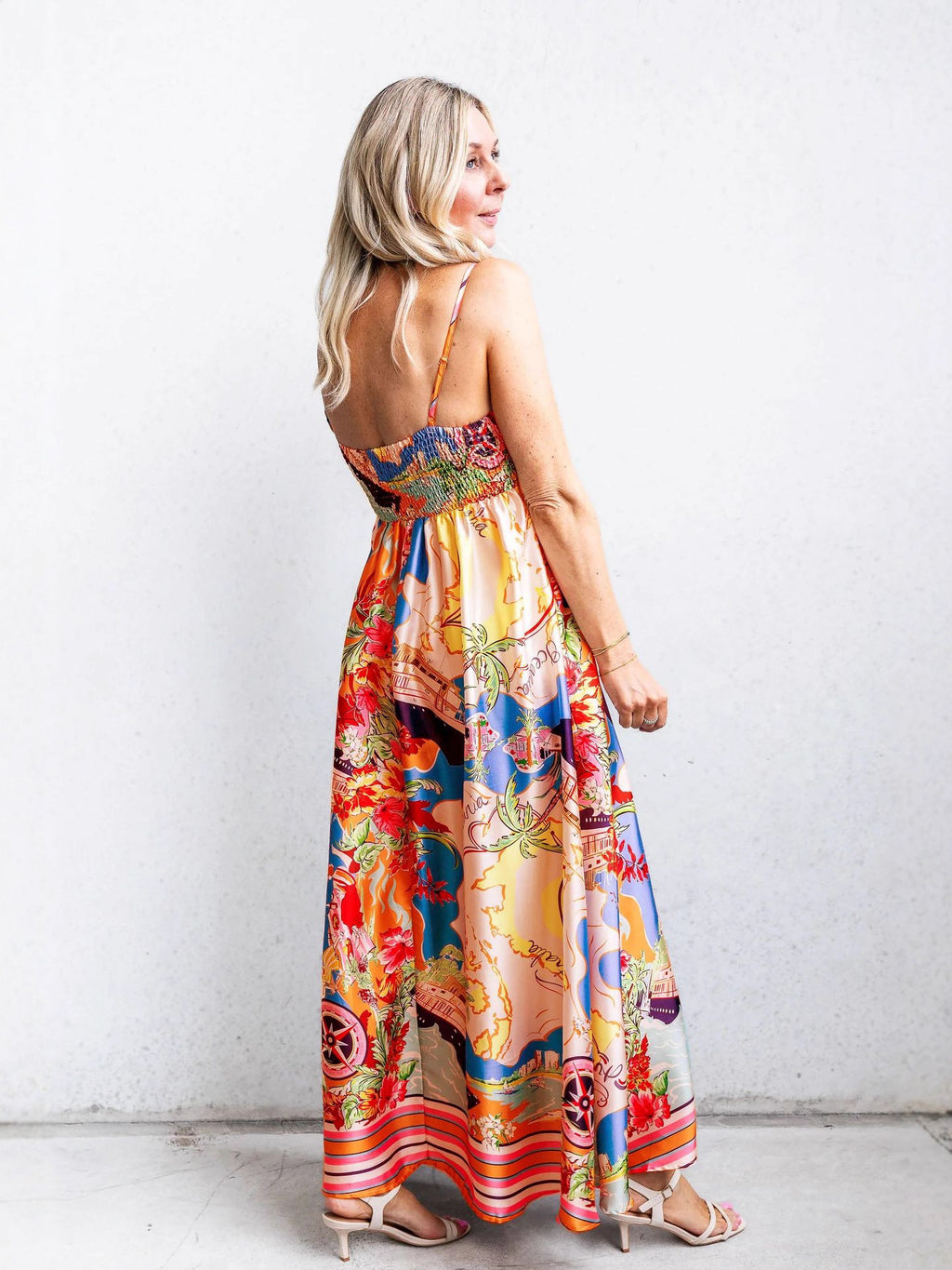 Women's Summer High Waist Print Vacation Style Clothing