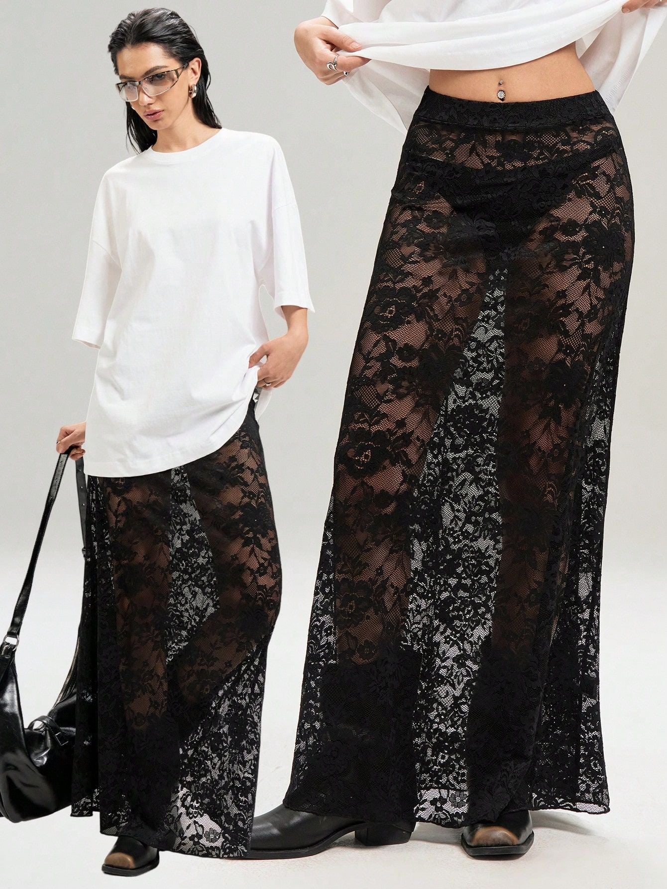Women's Color Sheath Street Fashion High Waist Skirt