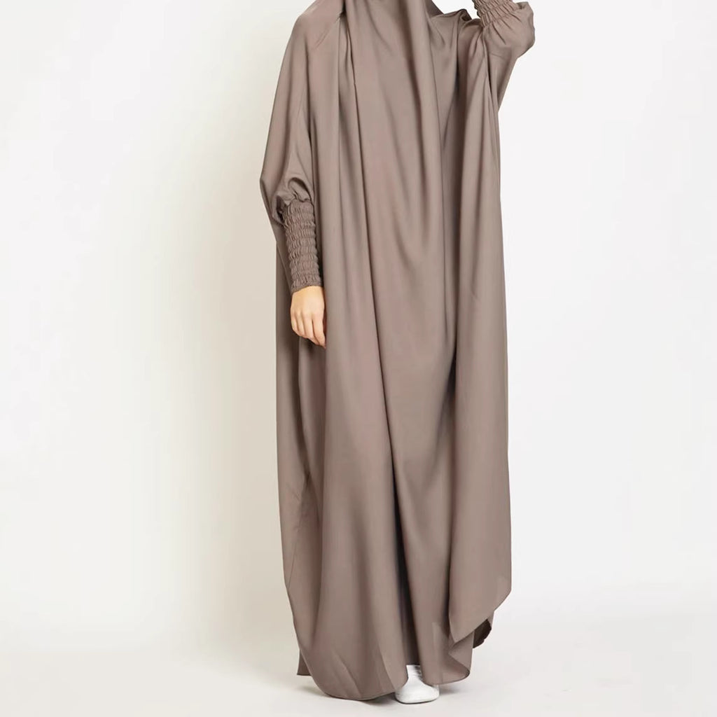 Women's Robe Solid Color Loose Malay Dress