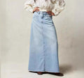 Women's Summer Loose Straight Casual Denim Skirt