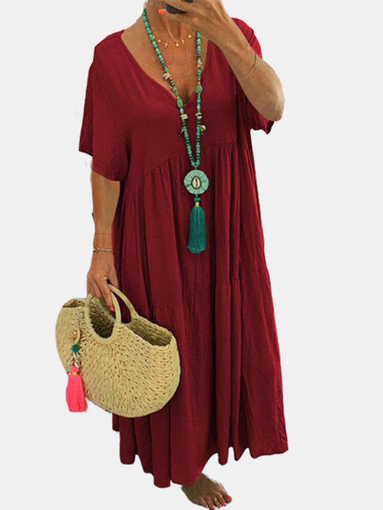 Elegant Classic Irregular Long Large Hem Dress