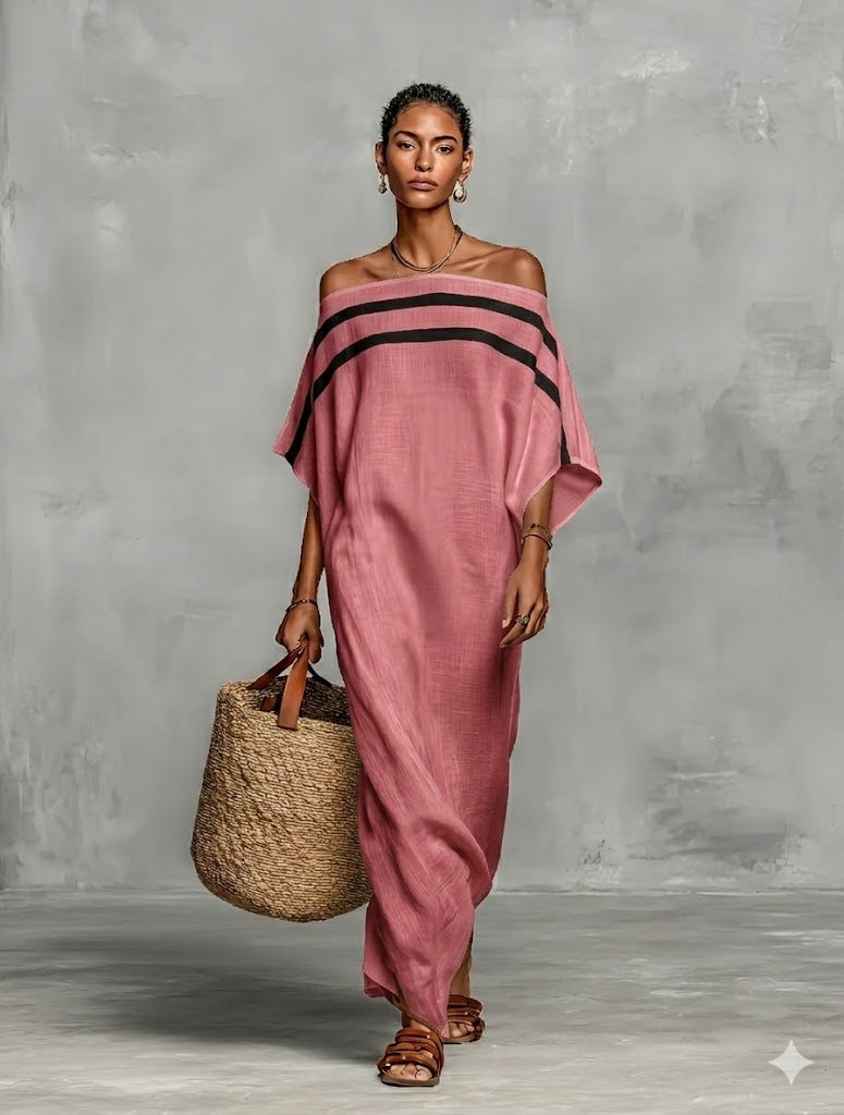 Women's Summer Loose Vacation Batwing Sleeve Dress