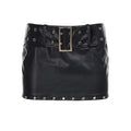 Women's Personality Rivets Leather Punk Sexy Hot Skirts