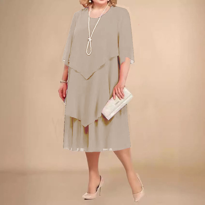 Trendy Versatile Durable Chiffon Mom Beach Dress