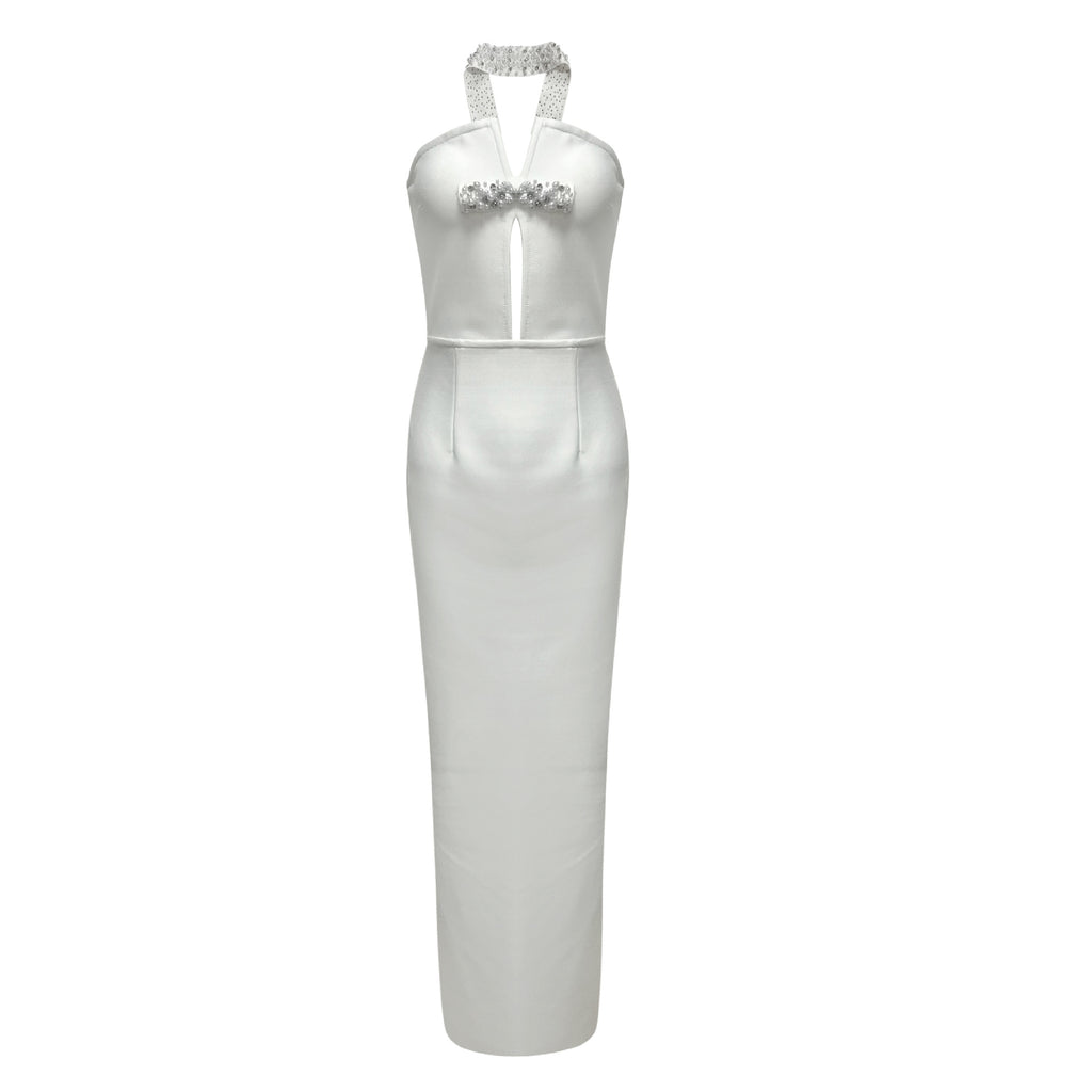 Women's Sexy Tube Rhinestone Fashionable With Bandage Dress