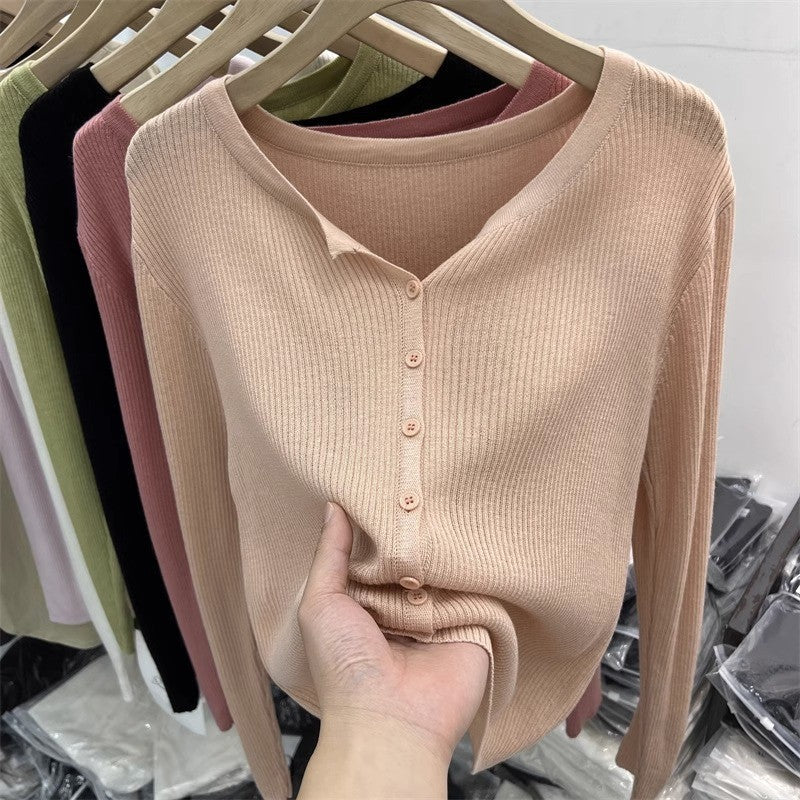 Women's Outer Wear Spring Long Sleeve Inner Women's Sweater