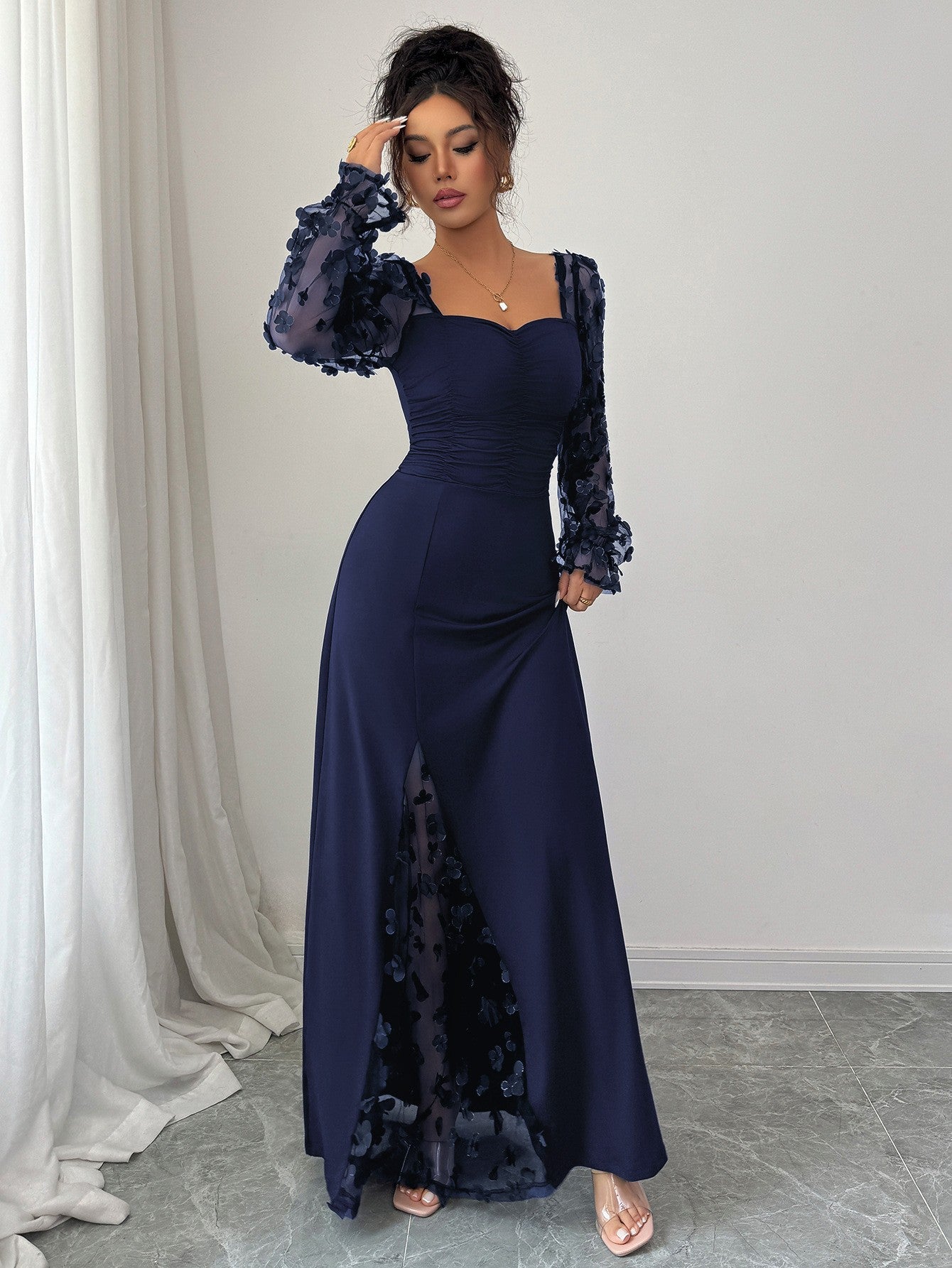 Women's Elegant Graceful High Sense Long Sleeve Dress