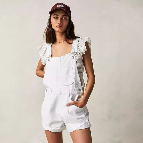 Charming Fashion Women's Loose Shoulder Strap Women's Jeans