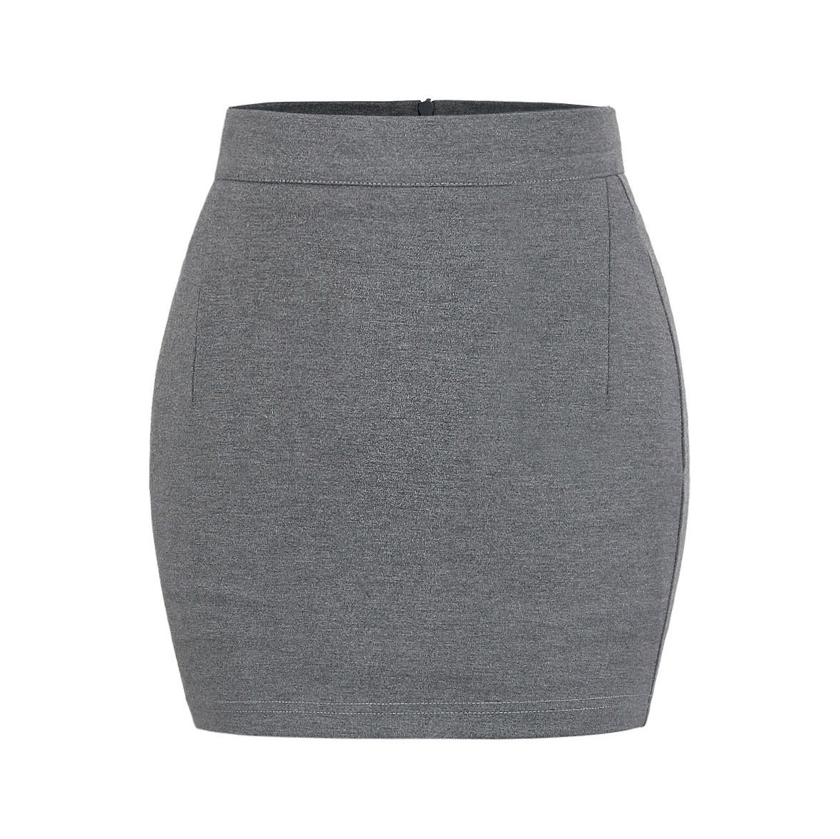 Spring Hot Basic Style High Waist Pure Color Beauty Skirt