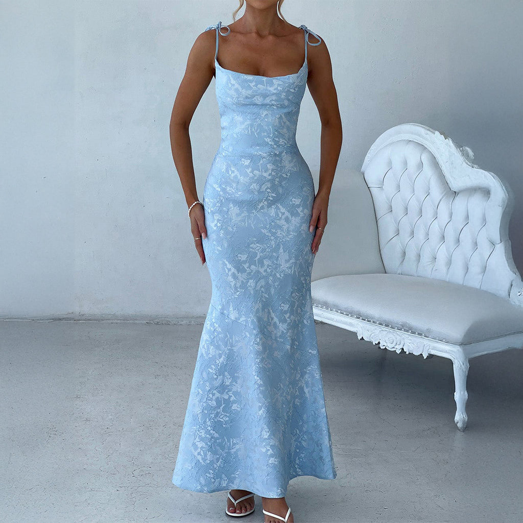 Women's Elegant Hip Spaghetti Straps Summer Dress
