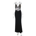 Chest Wrap Stitching Steel Ring Decoration Sheath Pure Dress