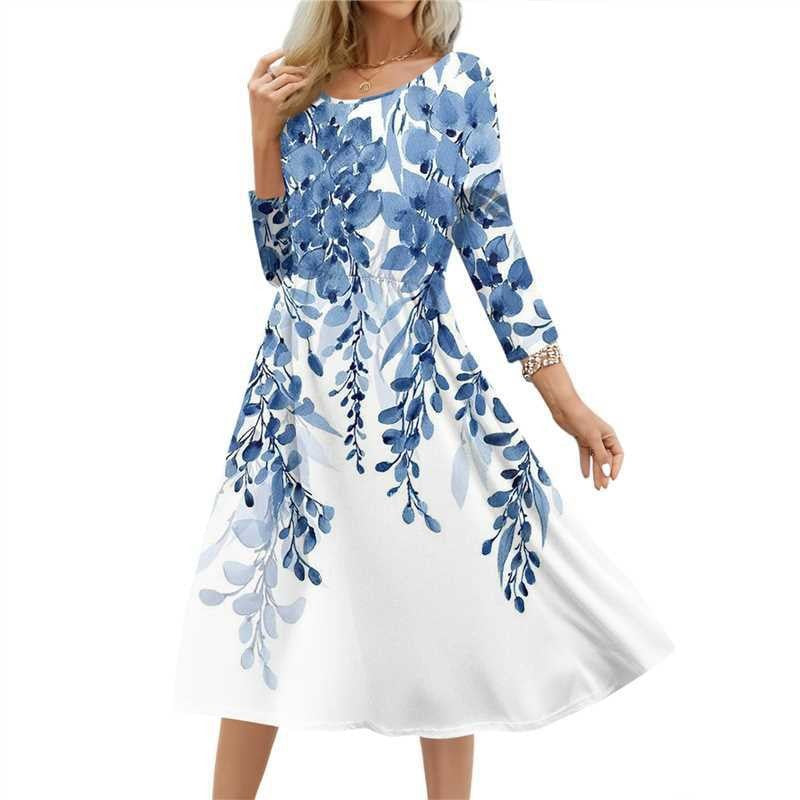 Women's Summer Long Printed Casual Fashion Ladies Skirts