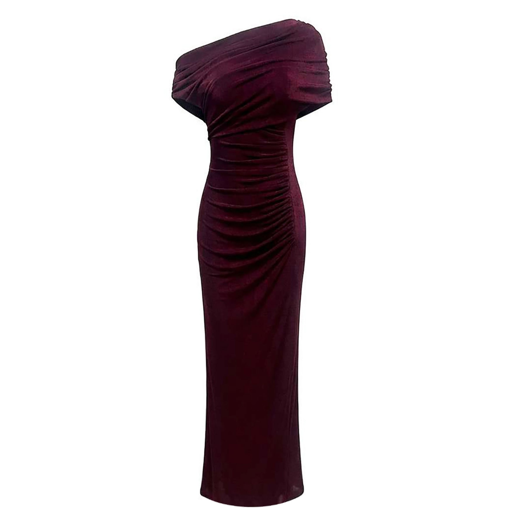 Summer Fashion Mature Elegant Skinny Sheath Irregular Dress