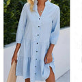 Fashion Plaid Stand Collar Split Sleeve Cardigans