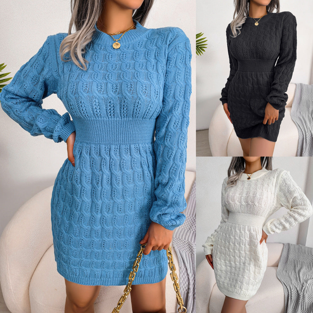 Women's Casual Twist Waist Sheath Base Dress